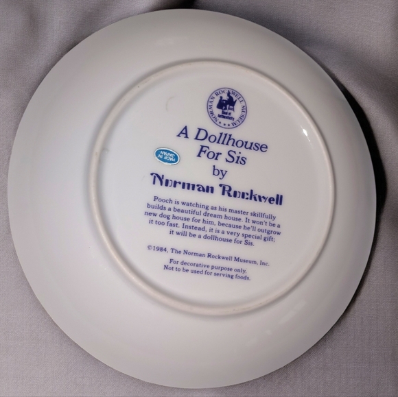 Vintage Norman Rockwell Porcelain Plate - Picture 2 of 3